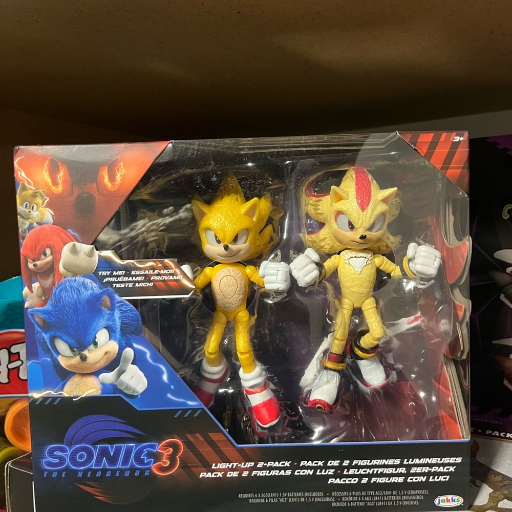 Sonic the Hedgehog 3 Light-Up Figures Pack